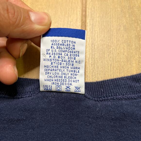 Vintage 90s Champion Atlanta Olympics 1996 Embroidered Crew Neck Tee Size L Y2K - Picture 4 of 10